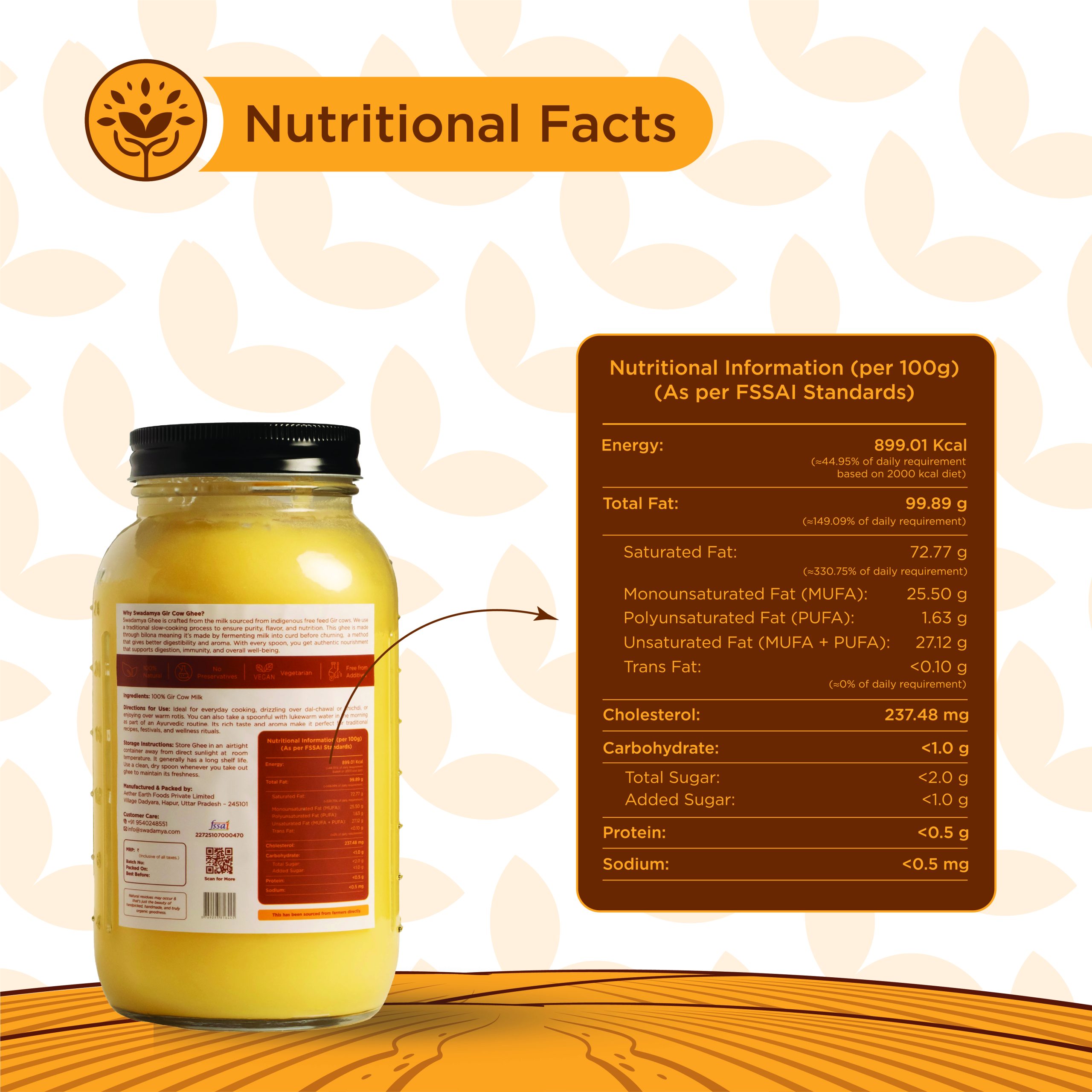 Gir Cow Ghee 850 ML - Image 7
