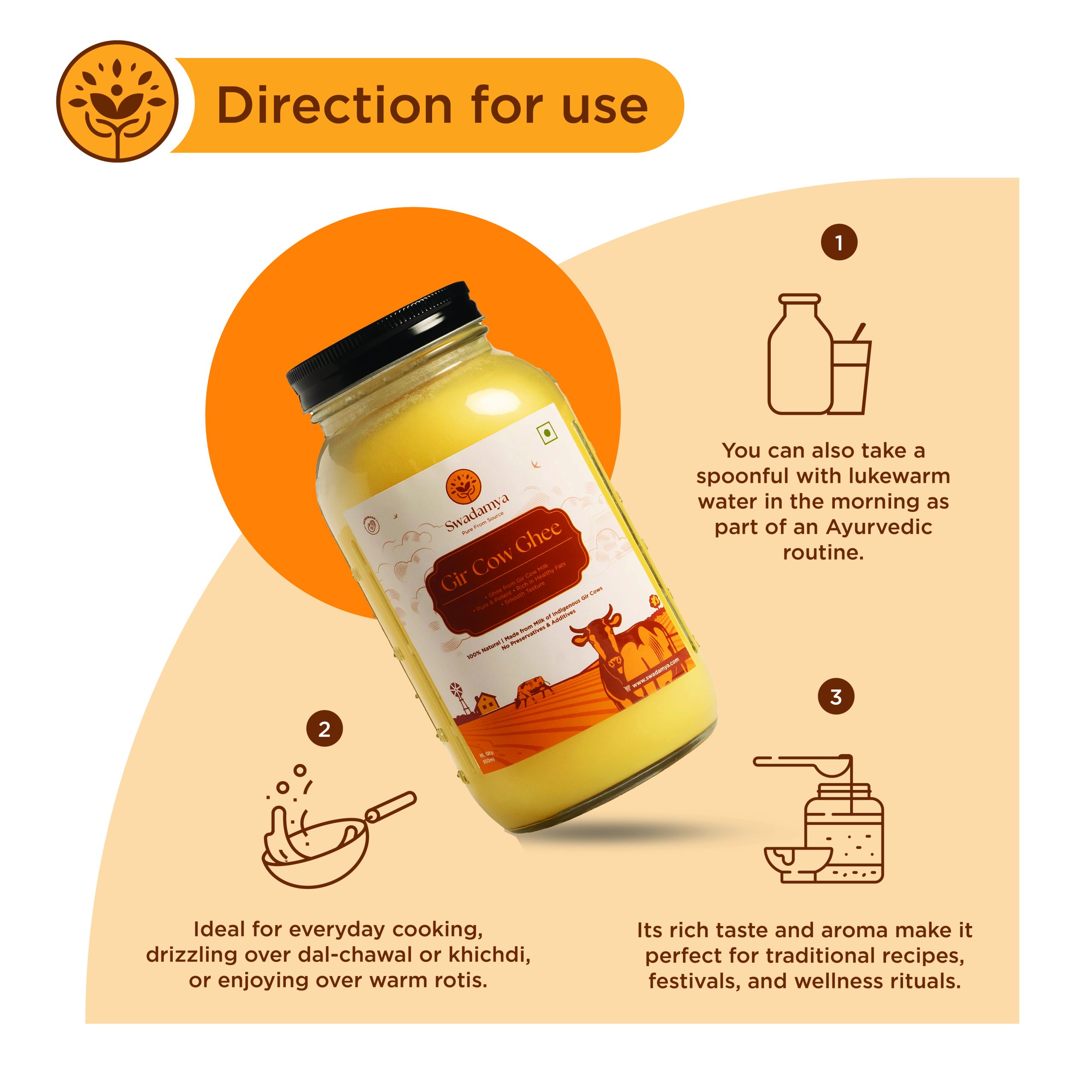 Gir Cow Ghee 850 ML - Image 8