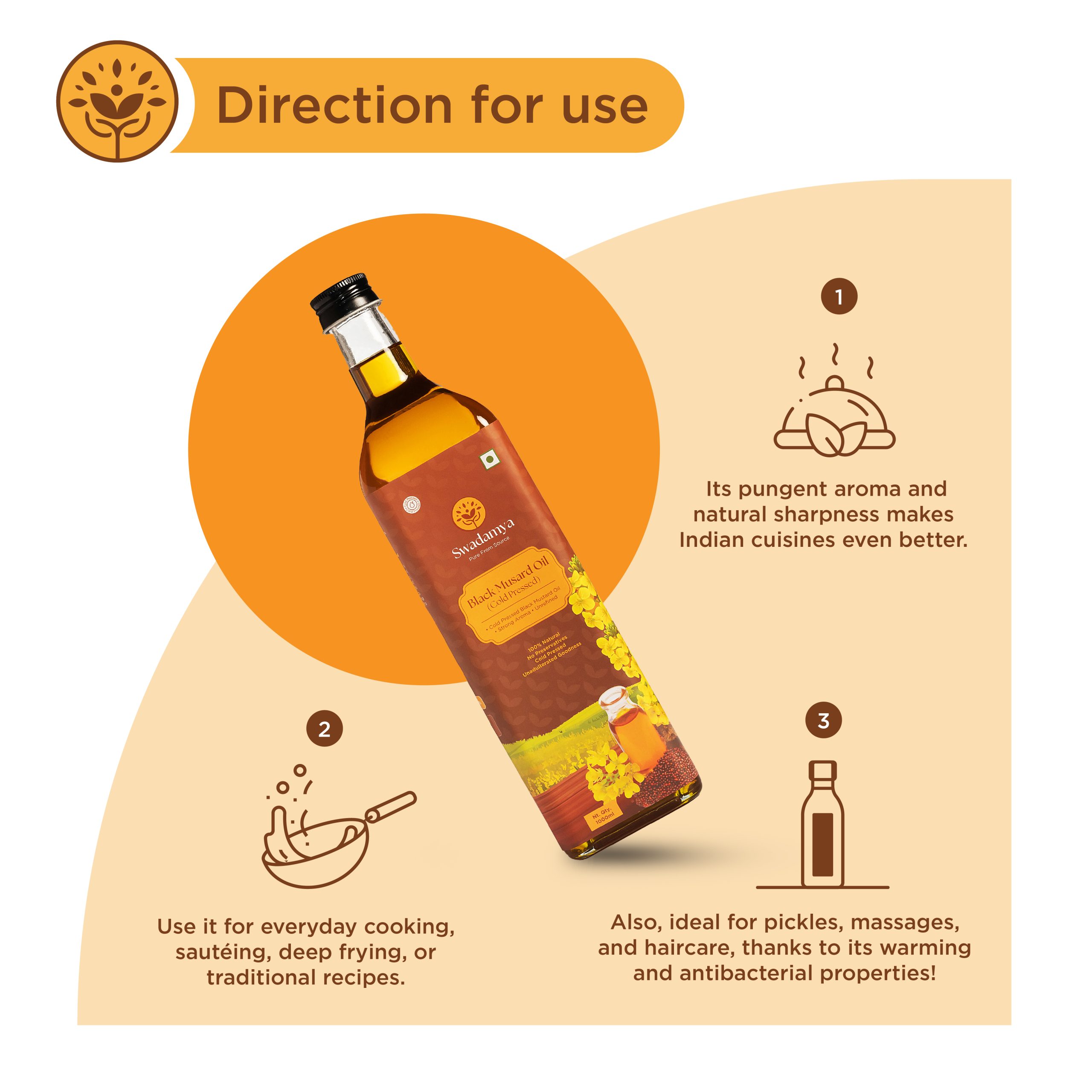 Cold Pressed Mustard Oil 1000 ML - Image 8