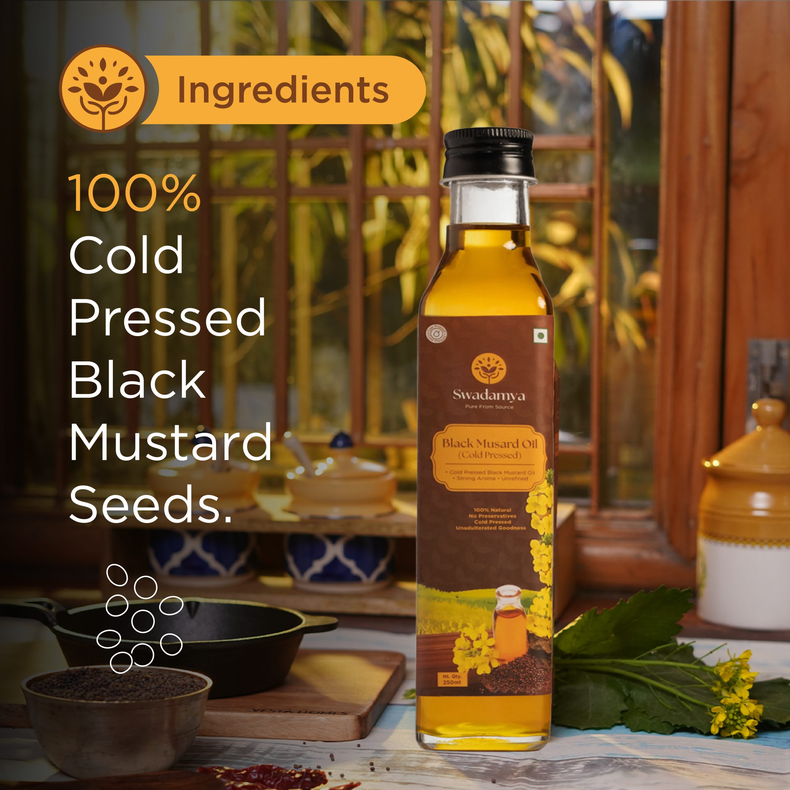 Cold Pressed Mustard Oil 250 ML - Image 3