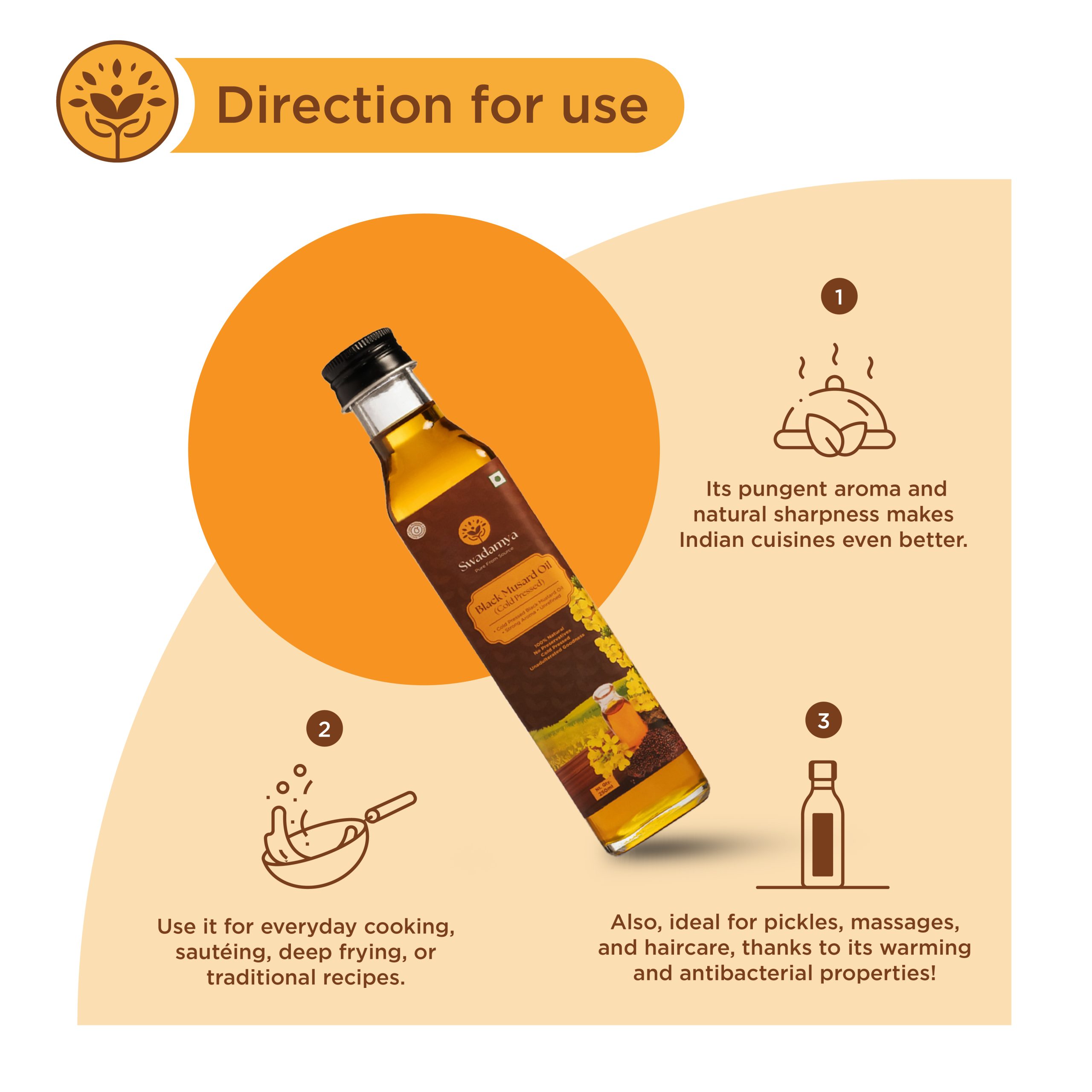 Cold Pressed Mustard Oil 250 ML - Image 8