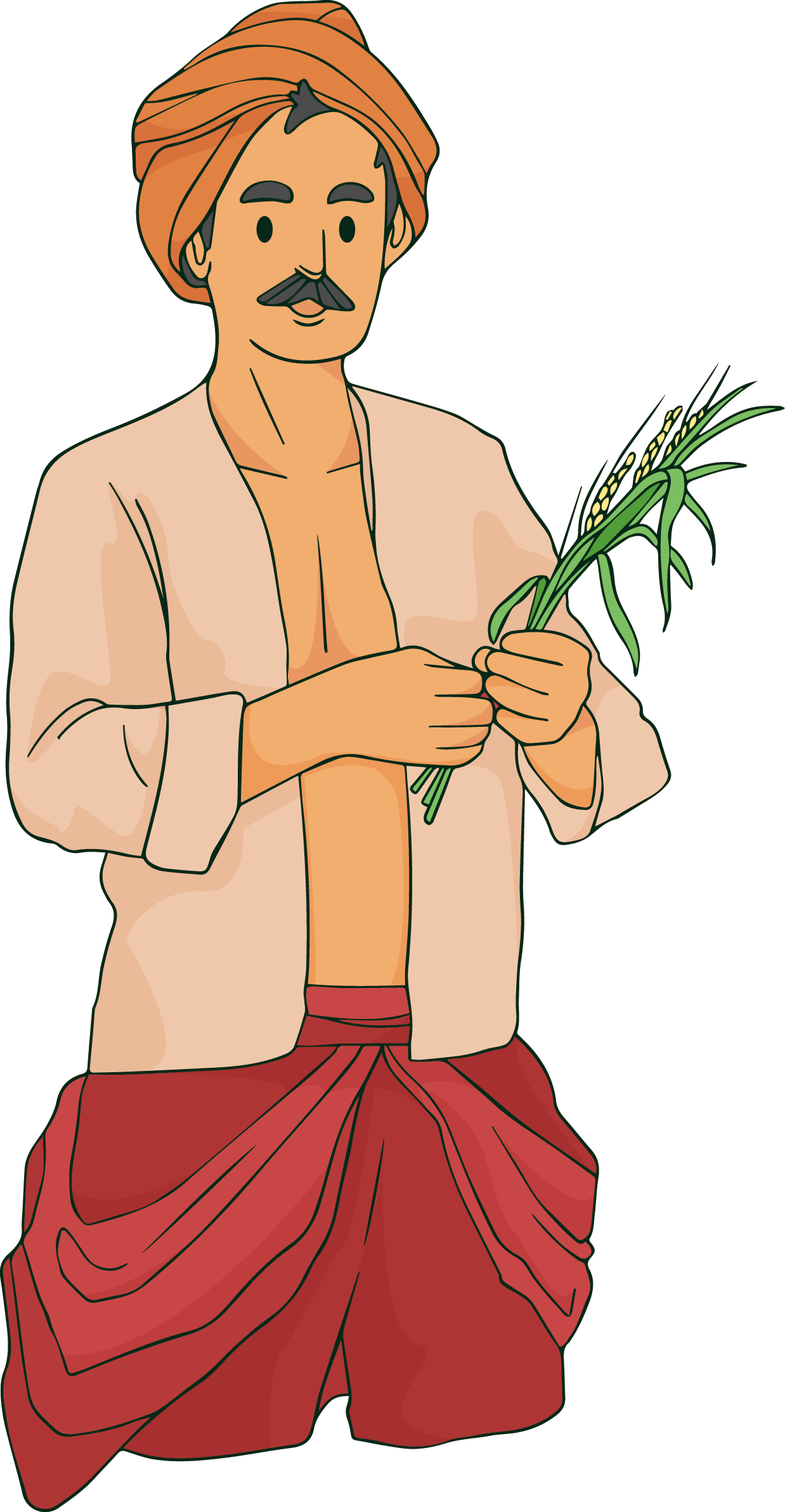 Illustration of farmer swadamya