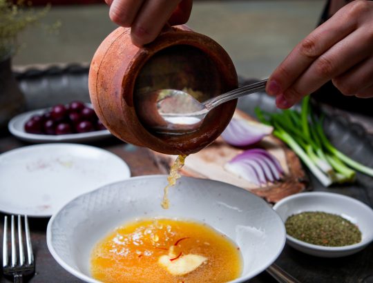 Indian Ghee with indian dishes